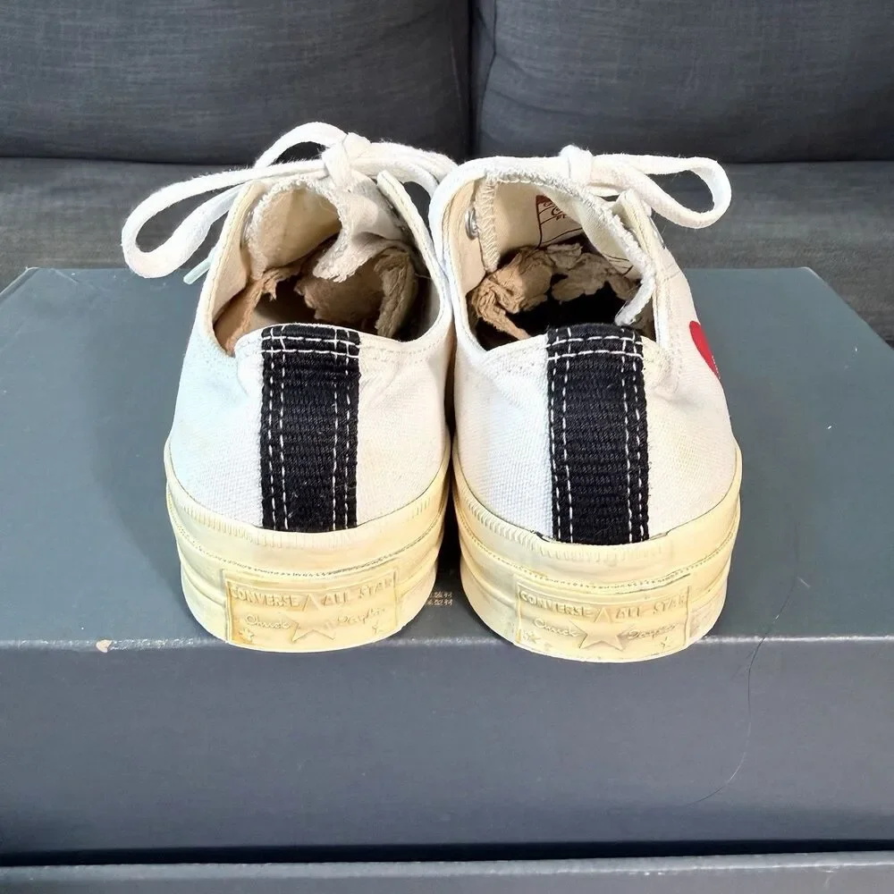 Converse Comme des Garcons CDG Play Low Tops Sneakers Women's Size 6.5